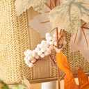 SUQ I OME Fall Maple Leaf with Pumpkin Garlands forHalloween Thanksgiving Day Party Art Decor (6 feet-2 pack)