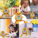 3 x Emotional Support Duck Positive Crochet Animals Fathers Day Birthday Gifts for Dad Men from Daughter Wife Son Stocking Stuffers Love Dad Office Desk Decor Encouragement