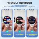 3 x Misxi 2-Pack Hard PC Case with Tempered Glass Screen Protector for Samsung Galaxy Watch 8 40mm, Overall Protection Anti-Slip Scratch-Resistant Cover for Galaxy Watch8, Transparent