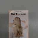 SARLA Invisible Wire Hair Extensions with 3 Clips Long Wavy Curly Synthetic Hairpiece for Women Adjustable Transparent Headband 18 Inch Bahama Beige