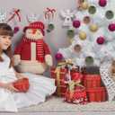 12 Pcs Velvet Christmas Ornaments Set - Burgundy Green Coffee Brown Large Shatterproof Christmas Tree Decorations, 3.15 Inch Multicolor Velvet Balls for Xmas Tree, Home, and Party Decor