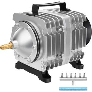 AquaMiracle Aquarium Air Pump Commercial Air Pump with Aluminum Housing, 600/1000/1200/1750GPH Fish Tank Bubbler Pond Aerator for Aquariums, Ponds, Hydroponics