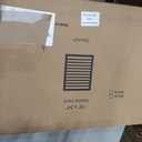 18"x24" Gable Vent for House and Shed Premium Aluminum Louvered Attic Vent with Screen Large Exterior Wall Vent with 16"x22" Opening Brown