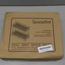 SpaceAid Pull Out Spice Rack Organizer for Cabinet, Heavy Duty Slide Out Seasoning Kitchen Organizer, Cabinet Organizer, with Labels, 4.5" W x10.75 D x8.5 H, 1 Drawer 2-Tier