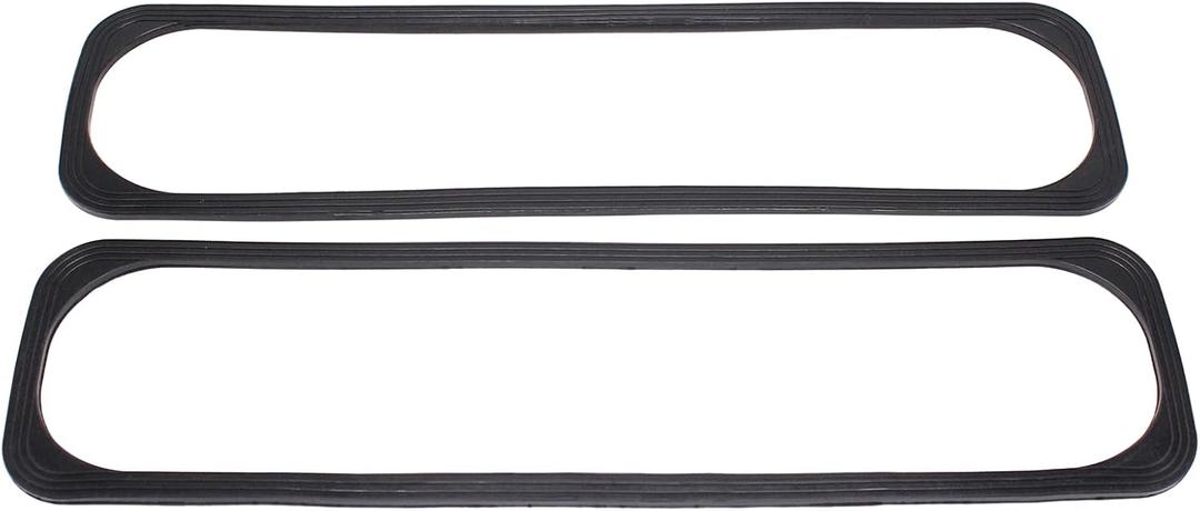 2 PCS/SET Black Center Bolt Valve Cover Rubber Gaskets Compatible with 1986-2002 Small Block Chevy SBC 5.0L 5.7L 305 350