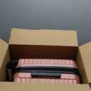 Amazon Basics 21" Hardside Carry-On Luggage, Hardshell Suitcase With Wheels, Expandable For Up to 25% More Space, With Scratch-Resistant Surface, Four Multi-directional Wheels, Rose Gold