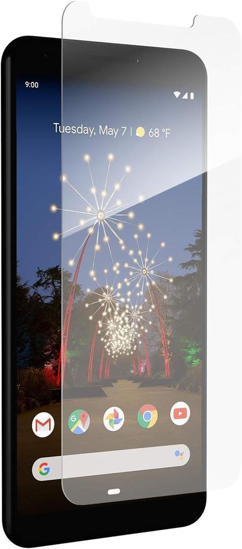 2 x ZAGG InvisibleShield Glass+ - Tempered Glass Screen Protector - Made for Google Pixel 3A - Case Friendly