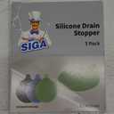MR.SIGA Silicone Bathtub Stopper, Drain Stopper for Shower, Sink, 5.1" Diameter, 3 Pack (Green+blue+grey)