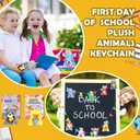 60 Pcs 30set Back to School Gifts for Students Mini Stuffed Animals Toys with Cards First Day of School Stuffed Keychains for Students Classroom Exchange Gifts