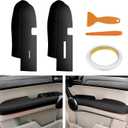 AOMSAZTO Front Door Panels Armrest Cover Leather Left & Right for Honda Cr-V CRV 2007-2012 (Black)