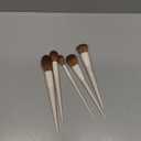 Jessup Makeup Brush Set 5Pcs Face Makeup Brushes Vegan Soft Foundation Brush Blush Brush Bronzer Contour Brush Highlighter Brush Fluffy Setting Powder Brush, Light Grey T493