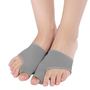 2 Pcs Bunion Corrector Relief Sleeve, Big Toe Straightener with Splint & Pads, Hallux Valgus Relief, Orthopedic Brace Big Toe Alignment (grey)