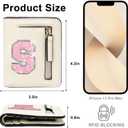 Birthday Gifts for Teen Girl Kids Wallet Girl Wallets Small Initial Rfid Wallet Teen Girls Gift Preppy Stuff for Girls Beige S