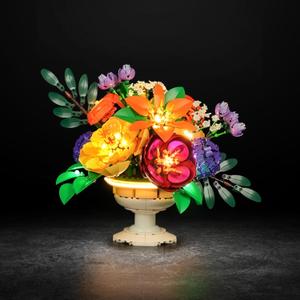 Vaodest LED Light for Lego 10345 Flower Arrangement Set,Design and Configuration Compatible with Model 10345 (LED Light Only, Not Building Block Kit)