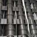 FAHKNS 5 Pack Trench Drain System, 5.9x7.5x39 Inch HDPE Drainage Trench,Black Driveway Trench Drain, Drainage Channel for Vehicle Passages, Patios, Garden Paths,Pool