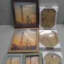 Funtopia Picture Frames, 10 Pack Picture Frames Collage Wall Decor, Gallery Wall Frame Set for Wall or Tabletop Display, Multi-size with 8x10, 5x7, 4x6 Family Photo Frames (coffee, brown, gray, light gray, green, light yellow)