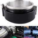 3 Inch Aluminum Quick Release V-Band Clamp,3"/76mm Intake Intercooler Pipe Clamp,Intake Intercooler Pipe Throttle Union Sleeve
