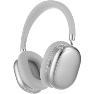 NC95 Hybrid Active Noise Cancelling Headphones with Knob Control, 120H Playtime Over Ear Headphones Wireless Bluetooth 6.0, App Control, Hi-Res Audio, Comfort Fit, Clear Calls for Travel/Workout (Silver)