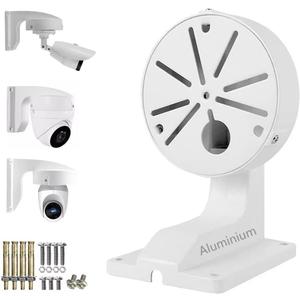 Security Camera Mount Bracket, Aluminum Indoor Outdoor Wall Mount Bracket L-Type Bracket for CCTV Security Dome IP Camera Mounting,Universal outdoor Security Camera Junction Box Mount Bracket