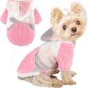 Dog Sweater Dog Winter Clothes for Small Dogs Boy Girl Pet Hoodies Puppy Cold Weather Coats Fall Doggie Sweatshirt for Chihuahua Yorkie Cat Sweater Costumes, Camo Pink, Small