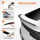 Rear Spoiler fit for 2025 2026 Tesla Model Y Juniper Matte Black | Matte Black,Aerodynamic Styling, Helps Reduce Drag, Improves Stability, Tape On Install,OEM Style Fit, Lightweight ABS