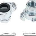 QWORK Iron Air Hose Fitting, 1/2" NPT Female Ends, Universal Fitting, 2 Pack