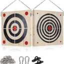 Heavy Wooden Axe Throwing Target & Flying Knife Throwing Target with Handles