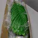 4ft 2pcs Large Artificial Plants Fake Palm Tree Tropical Palm Leaves Faux Palm Plants Tall Tree Indoor Real Touch Plastic Monstera Leaves for Home Garden Outdoor Office Decor (4ft/125cm-2pcs)