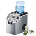 ARLIME Portable Countertop Ice Maker Machine, 45 Lbs/24H, 24 Pcs/13 Mins, 2 Ways to Add Water, Compact Self-Cleaning Ice Machine with Scoop & Basket for Home Office Bar Party
