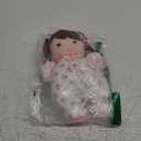 Baby Starters Plush Baby Doll with Rattle, Brunette Olivia, Pink, 9 inch