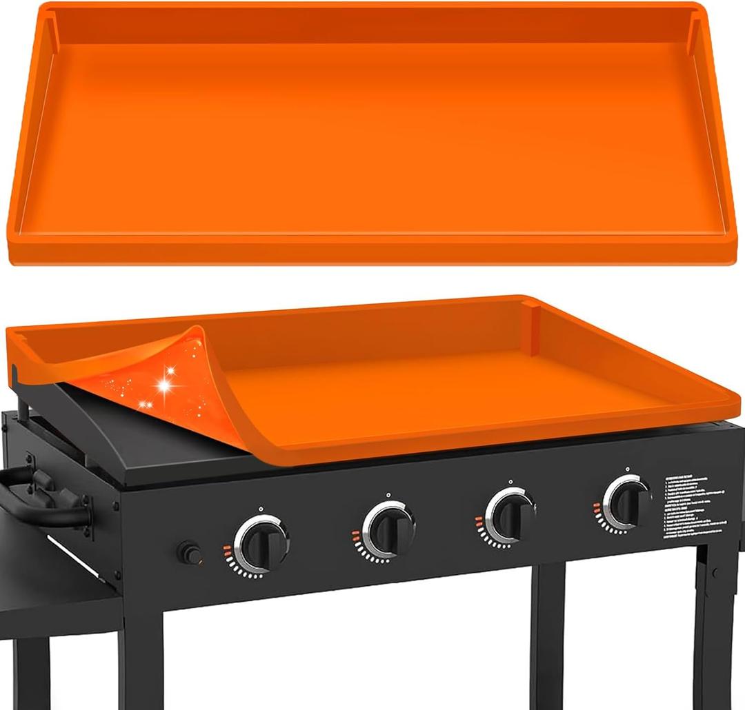GrillChef Silicone Griddle Cover Mat for Blackstone 36 Inch, Full Wrap-Around Flat Top Cover, Heavy Duty Food-Grade Grill Buddy Mats, All Season Griddle Top Protective for Grill Accessories