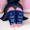 30th Birthday Gifts for Women,Mom Sister Best Friend Wife Girlfriend Teacher Mother 30th Birthday Gifts for Her Women Female Friendship from Daughter Son Sister Boyfriend Brother Husband,Novelty Socks