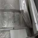 LUMTOK 55" W 2-in-1 Dresser with Hanging Rack, 10 Drawers Dresser for Bedroom, White Drawer Dressers with LED Lights, Charging Station and Hanging Racks for Bedroom