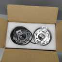 Modern Black Farmhouse Clear Glass Cylinder Pendant Light Fixture,Island Lights for Kitchen,Mini Pendant Lighting for Kitchen Island Decor - 4.75 Inch Shade 58 Inch Cord (Black 2 Pack)