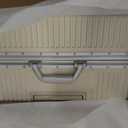 Nobl Travel Zipperless Check in Suitcase - Aluminum Frame, TSA Locks, Beige, Large