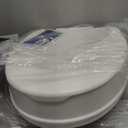 Drive Medical Raised Toilet Seat with Lock and Lid, Standard Seat, 4" (4 Inch (Pack of 1))