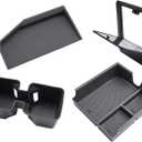 CDEFG 4Pcs for 2024 2025 2026 Lexus GX 550 Center Console Organizer 2024-2026 GX550 Accessories Middle Console & Armrest Hidden Storage Box & Cup Holder & Wireless Charging Mat(Not for Cool Box)