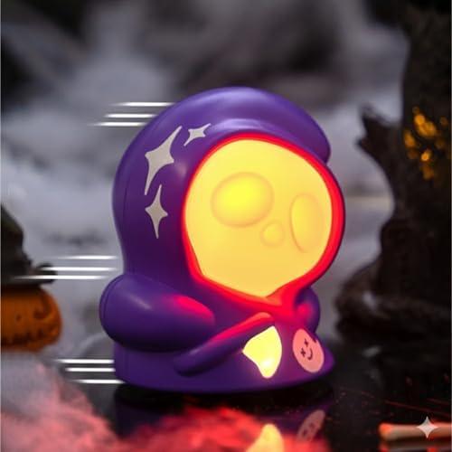Death Run Night Light with Pullback Car Function, and Tri-Color Dimming; Includes DIY Stickers for Customization,Gift for Kids,Boy,Girl,Child (Purple)