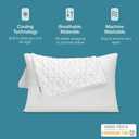 Coop Home Goods Cool Side Travel and Camping Pillowcase, Cooling Travel Pillow Case for Hot Sleepers, Two-Sided Pillow Covers, Cozy Side & Cool Side, Ultra Soft Lulltra Cool Technology