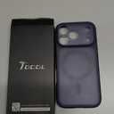 TOCOL for iPhone 17 Pro Case, Full Camera Protection, Built-in Magnetic Ring, Compatible with Magsafe Charger, Translucent Matte Phone Case for 17 Pro 6.3 inch (Dark Blue)