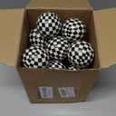 Soulchen 24 Pcs Race Cars Party Favors 1.97'' Stress Balls Black and White Checkered Sensory Fidget Toys Gifts for Kids Squeeze Anxiety Fidget Sensory Balls Birthday Party Favors Supplies