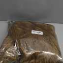 Gihuo Women's Winter Cropped Faux Fur Coat Long Sleeve Open Front Cardigan Fleece Jackets Shaggy Parka Outerwear (Large, Brown)