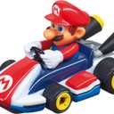 Carrera First Nintendo Mario Kart Slot Car Race Track - Includes 2 Cars: Mario and Luigi and Two-Controllers - Battery-Powered Beginner Set for Kids Ages 3 Years and Up, 20063028