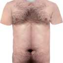 uideazone Mens Short Sleeve T-Shirt Casual 3D Creative Print Crewneck Graphic Tees (XXL)