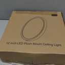 Brightever 4Pack LED Flush Mount Ceiling Light Fixture, 12 Inch 24W, Super Slim 0.67 Inch, 3200LM, Dimmable & 2700K-6500K 5 Color Selectable LED Ceiling Lights for Bedroom