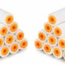 20 Pcs Paint Roller Covers 4 Inch x 3/16" Nap High Capacity Lambswool Paint Roller Covers Naps for House Painting Brush Supplies for Textured Rough Surfaces