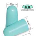 Mack's Original Soft Foam Earplugs, 50 Pair - 33dB Highest NRR, Comfortable Ear Plugs for Sleeping, Snoring, Work, Travel & Loud Events | Made in USA