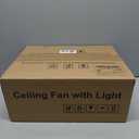 TALOYA 42 Inch Ceiling Fans with Lights Led Remote Control Low Profile Flush Mount for Bedroom Home Outdoor Patio Living Room,3 Color Temperatures, Dimmable, DC Motor, Reversible,5 Blades, Black