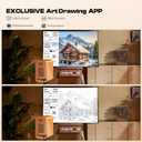 Caydo P1 Art Projector with Exclusive Drawing App for Artists, Portable Auto Focus & Keystone LED Projector for Drawing and Tracing, 4K Support, 100 Display, Compatible with iOS/Android, Upgraded Amber And Honey