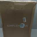 simplehuman 50 Liter / 13 Gallon Semi-Round Kitchen Step Trash Can with Secure Slide Lock, Mocha Plastic